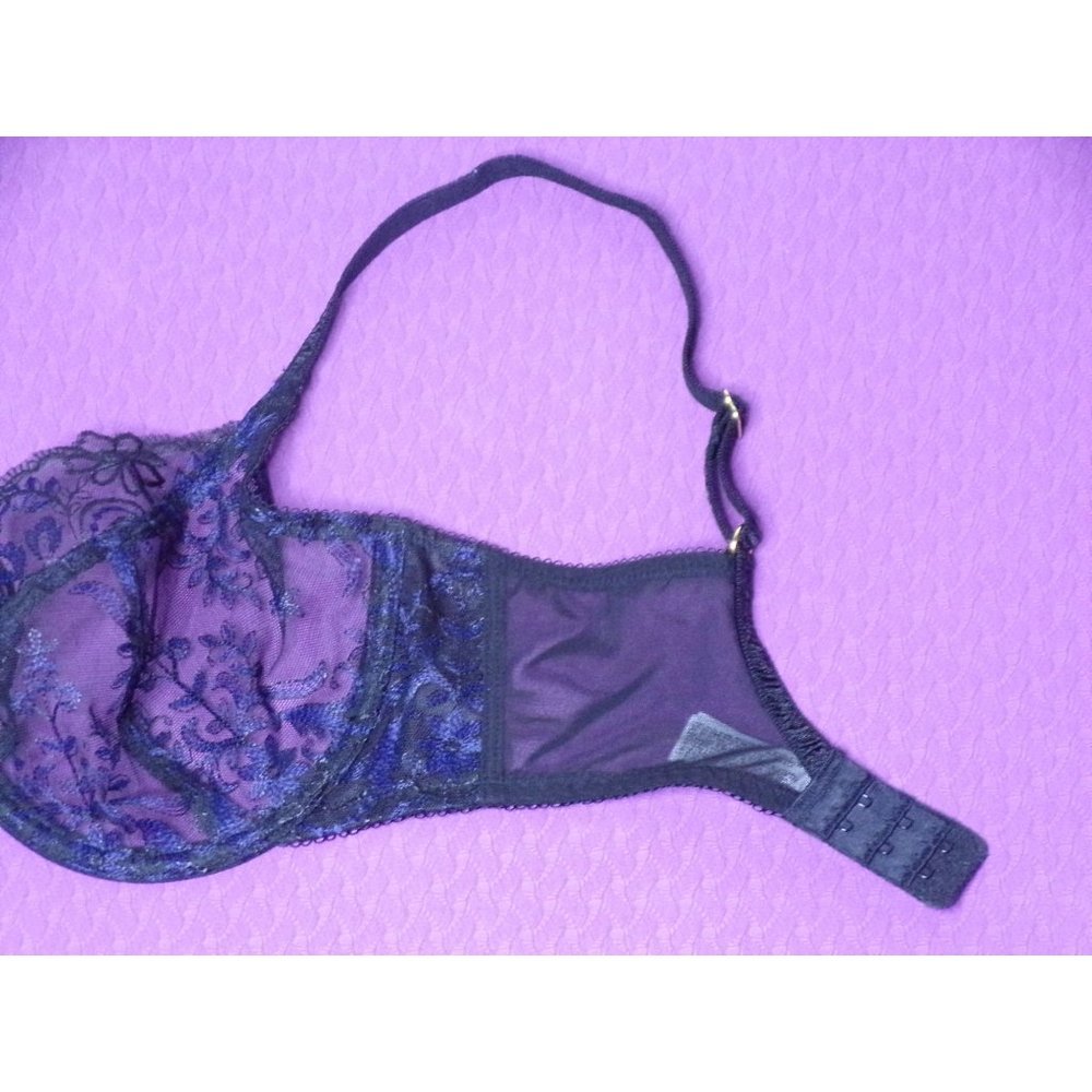 WACOAL Scene Stealer Lace Underwire Bra Black 32DD #855312 NEW - Picture 11 of 13